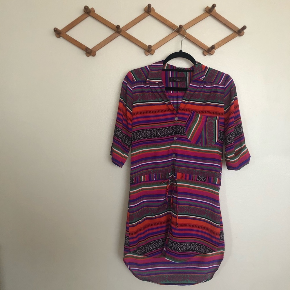 Lucy Love Drawstring Waist Half Sleeve Tunic